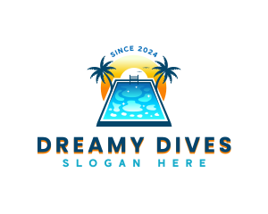 Summer Swimming pool logo