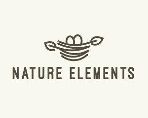 Nature Egg Nest logo design