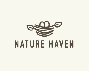 Nature Egg Nest logo design