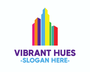Colorful Building City logo