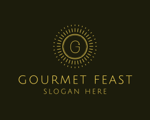 Sun Gourmet Cafe logo design