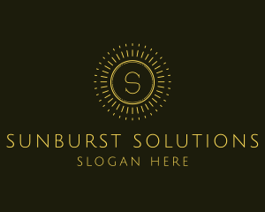 Sun Solar Summer logo design