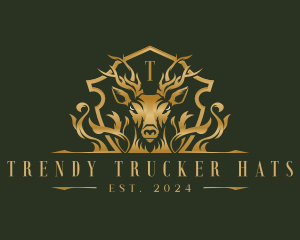 Deer Royalty Ornament Logo