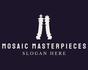 Chess Piece Board Game logo design