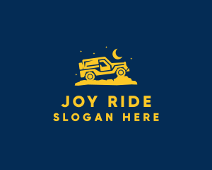 Night Drive Jeep logo design