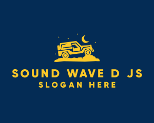 Night Drive Jeep logo design