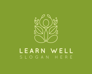 Minimalist Yoga Wellness logo design