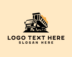 Dump Truck Construction Vehicle logo