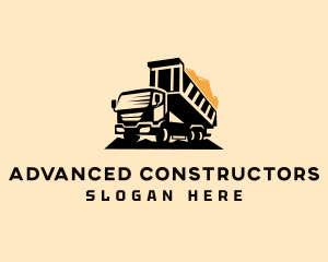 Dump Truck Construction Vehicle logo design