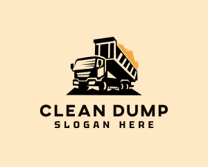 Dump Truck Construction Vehicle logo design