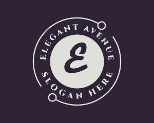 Round Elegant Boutique logo design