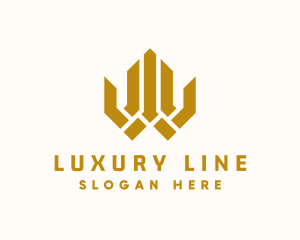 Luxury Real Estate Building logo design