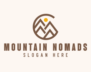 Peak Mountain Letter C logo design