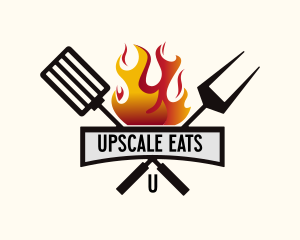 Barbecue Grill Cuisine logo design