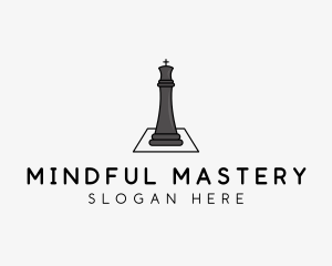 Chess Piece Crown  logo design