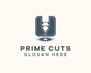 Laser Cutting CNC Machine logo design