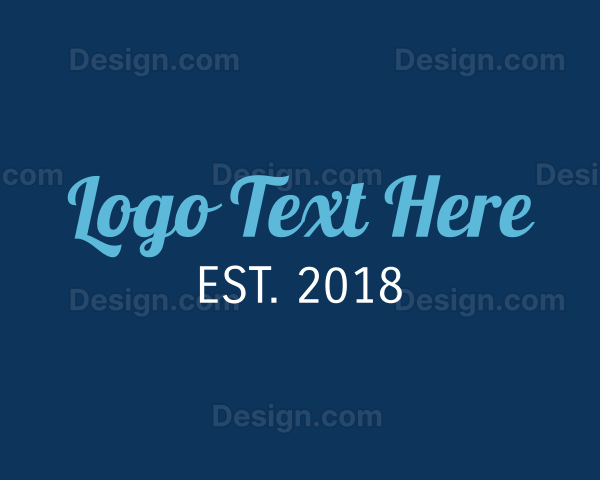 Modern Stylish Script Logo