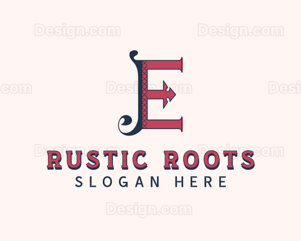 Stylish Tailoring Letter E Logo