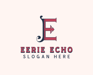 Stylish Tailoring Letter E logo design