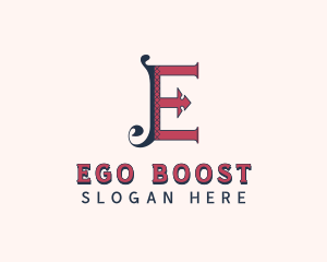 Stylish Tailoring Letter E logo design