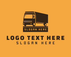 Truck Cargo Logistics Logo