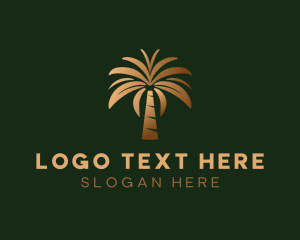 Luxury Coconut Tree  Logo