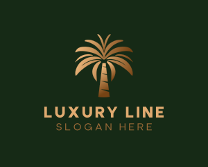 Luxury Coconut Tree  logo design