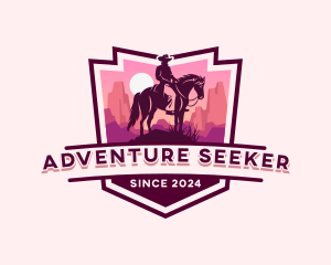 Desert Adventure Cowboy logo design