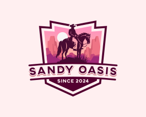 Desert Adventure Cowboy logo design