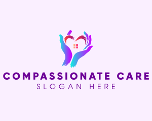 Hand Heart Charity logo design