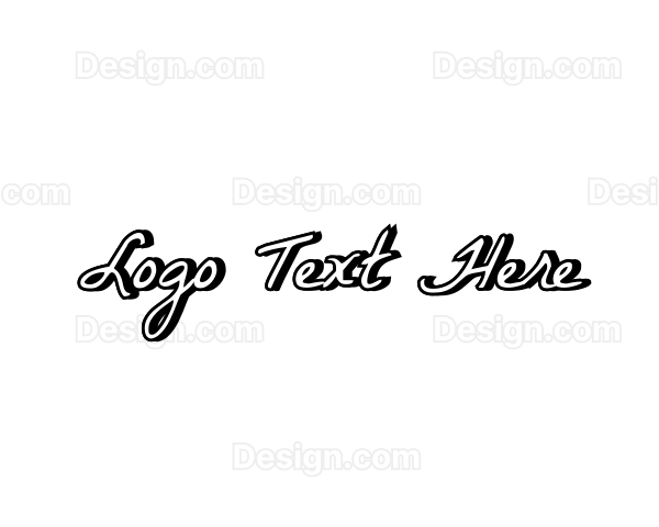Stylish Handwriting Text Logo
