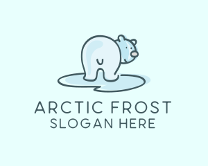 Polar Bear Cartoon logo