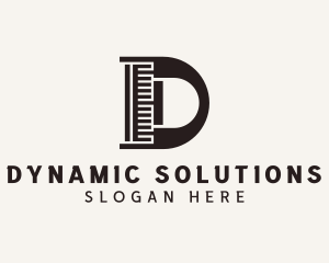 Industrial Construction Letter D logo design