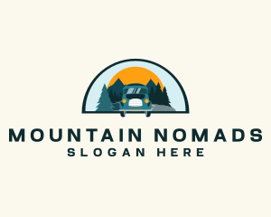 Travel Tourist Van logo design