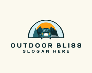 Travel Tourist Van logo design