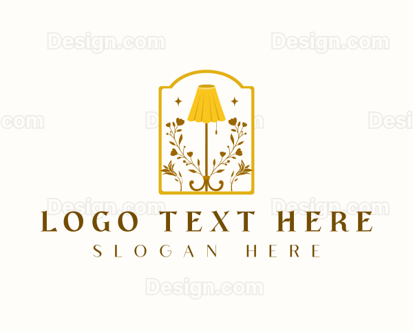 Floral Lampshade Furniture Logo