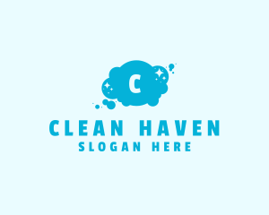 Sparkle Bubbles Cleaning  logo design