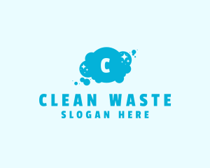 Sparkle Bubbles Cleaning  logo design