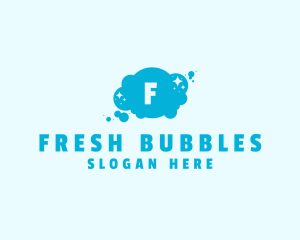 Sparkle Bubbles Cleaning  logo design