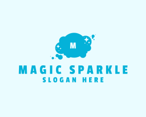 Sparkle Bubbles Cleaning  logo design