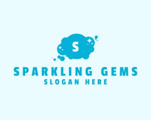 Sparkle Bubbles Cleaning  logo design