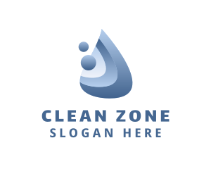 Blue Droplet Hygiene logo design