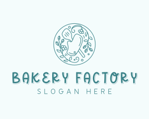 Floral Spatula Bakery logo design