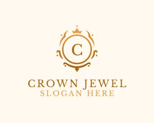 Fashion Crown Shield logo design