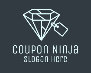 Geometric Diamond Price Tag logo