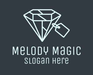 Geometric Diamond Price Tag logo