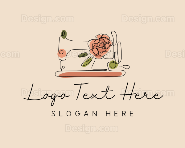 Rose Sewing Machine Logo