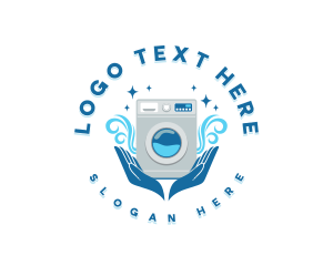 Laundromat Washing Laundry logo