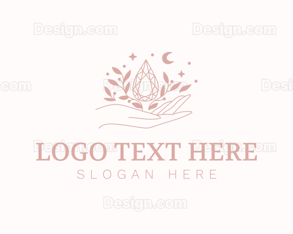 Hand Gemstone Jewelry Logo