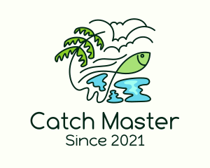 Tropical Fish Fishing logo